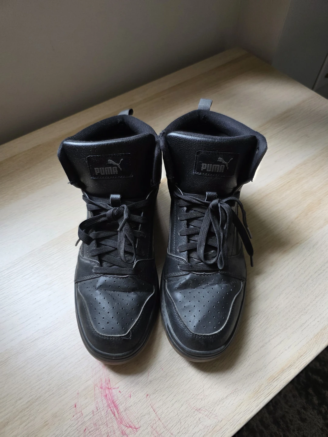 Puma Black High-Top Sneakers