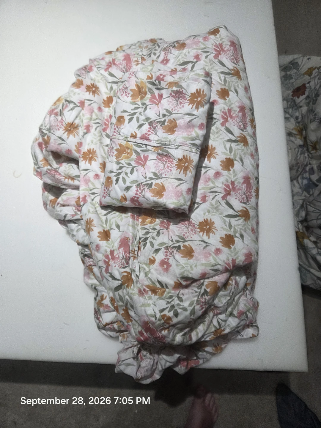 Queen - Floral Print Sheet Set