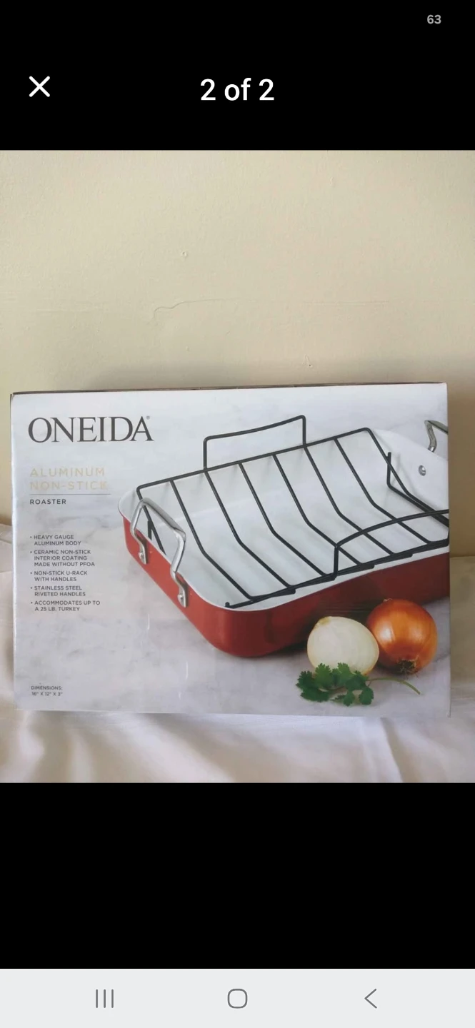 Oneida Aluminum Non-Stick Roaster - photo 2