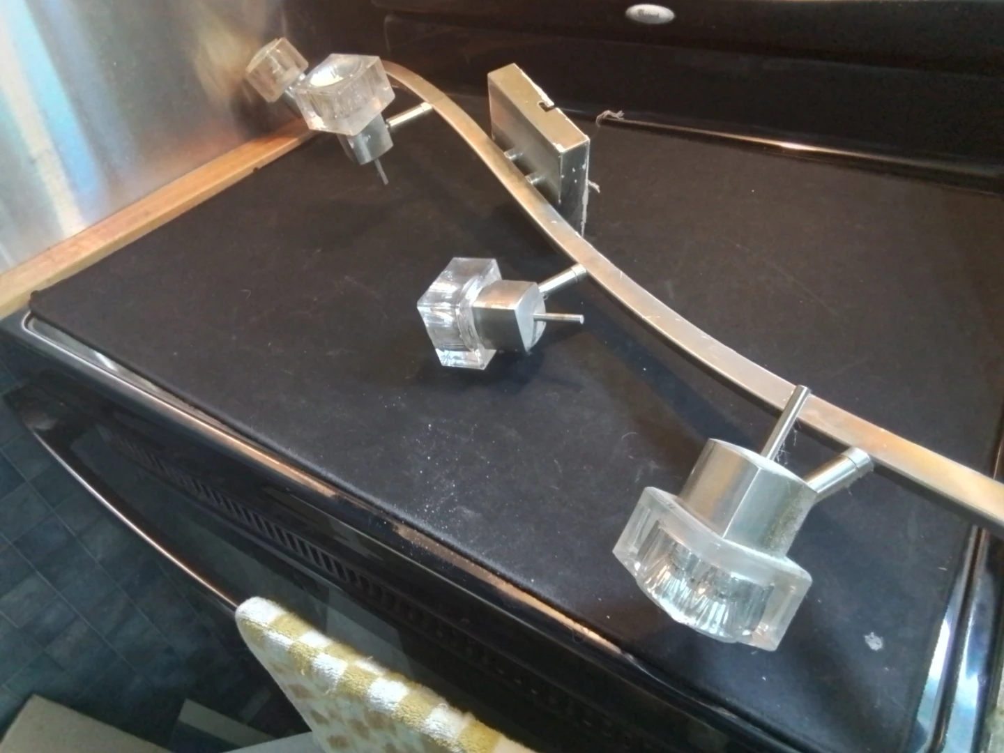4-Light Brushed Nickel Track Lighting Fixture