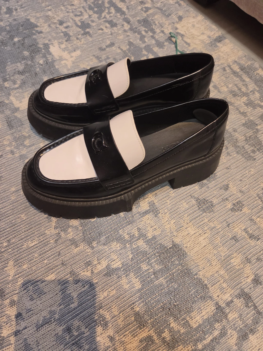 Coach Black and White Loafers - photo 2