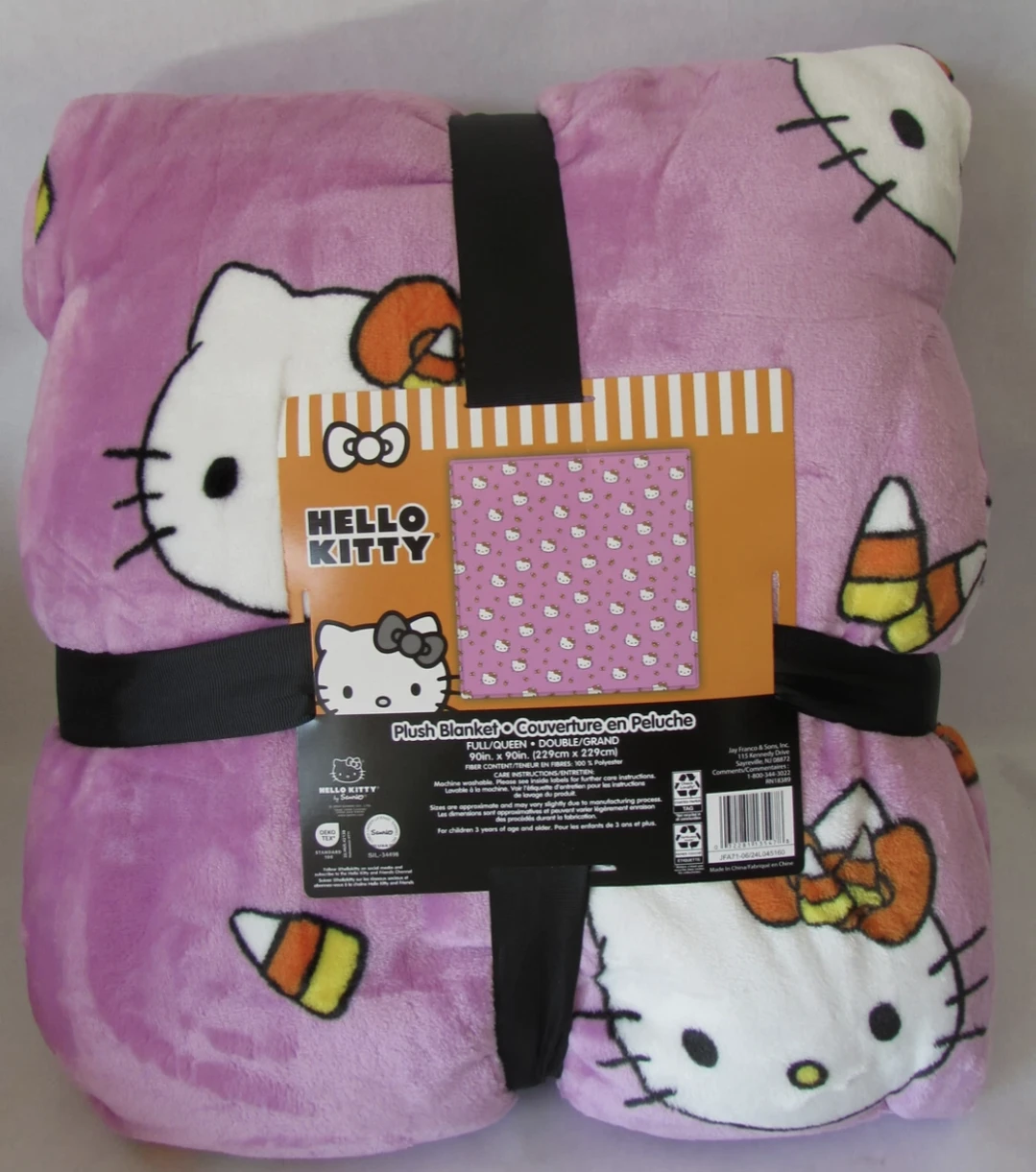 Hello Kitty Halloween Plush Blanket