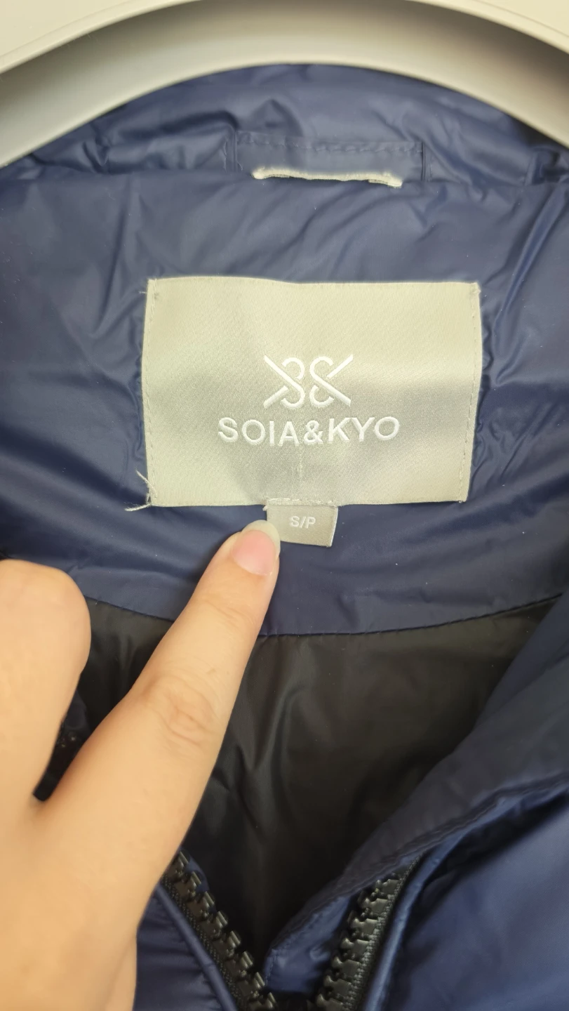 Soia & Kyo Navy Puffer Jacket - photo 4