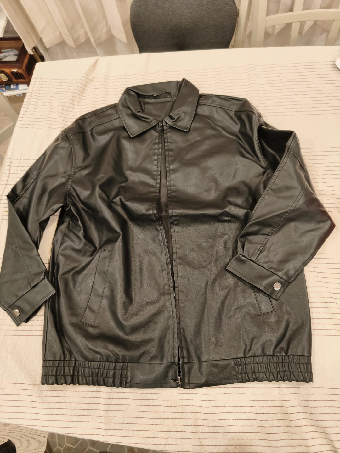 Black Faux Leather Jacket
