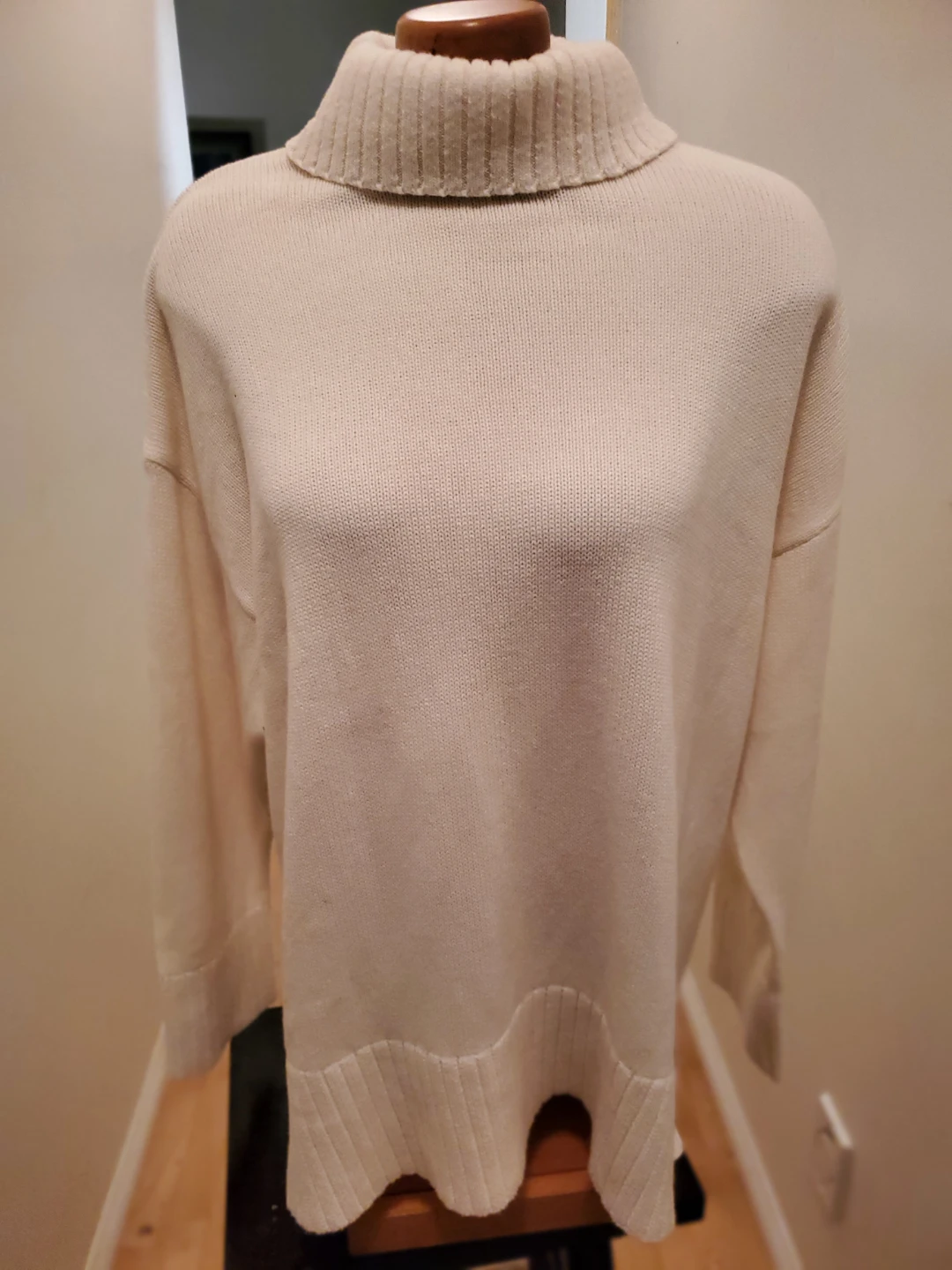 Cream Turtleneck Sweater - photo 2