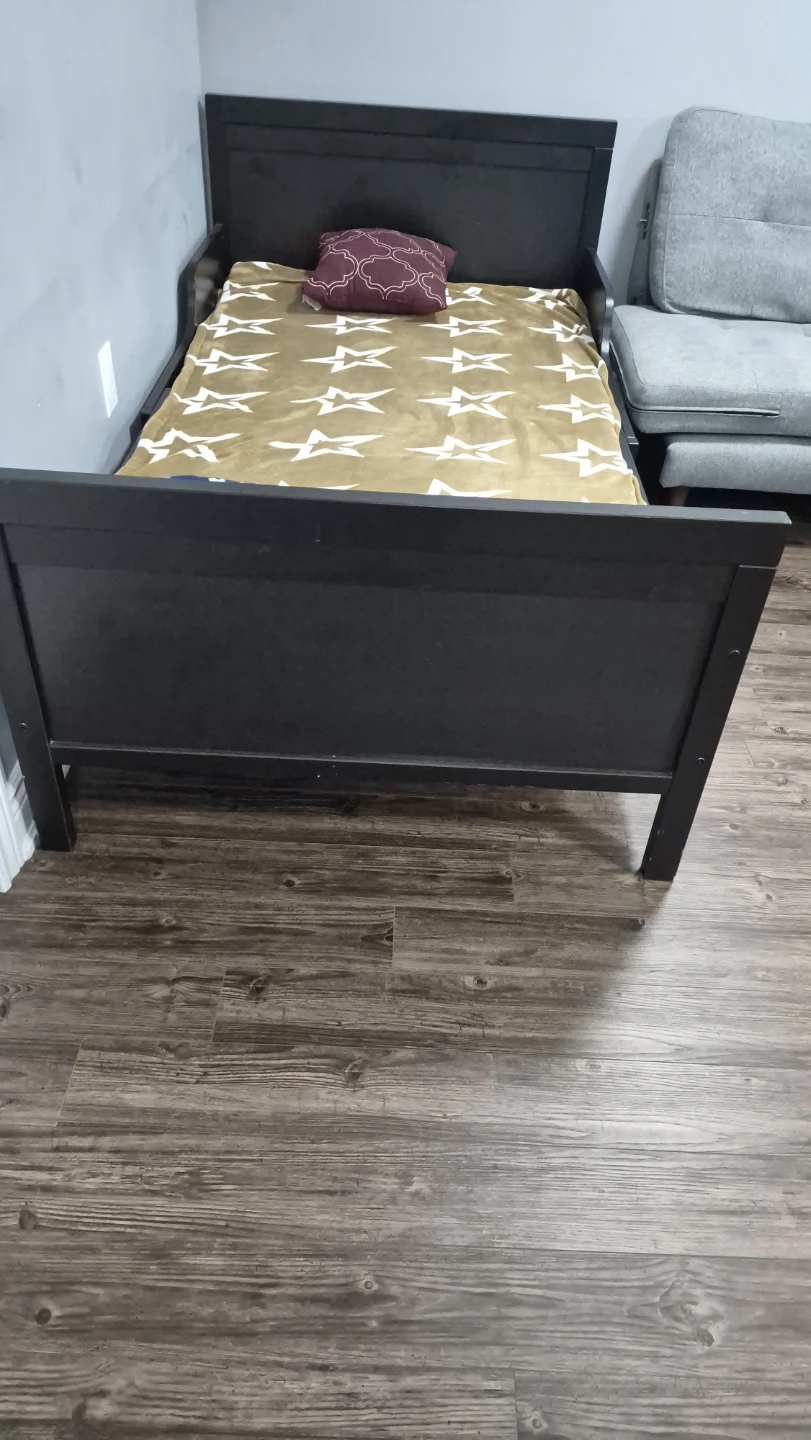 Black Twin Bed Frame - photo 2