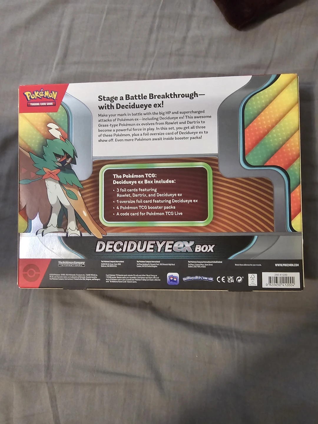 Pokemon Decidueye ex Box -New - photo 3