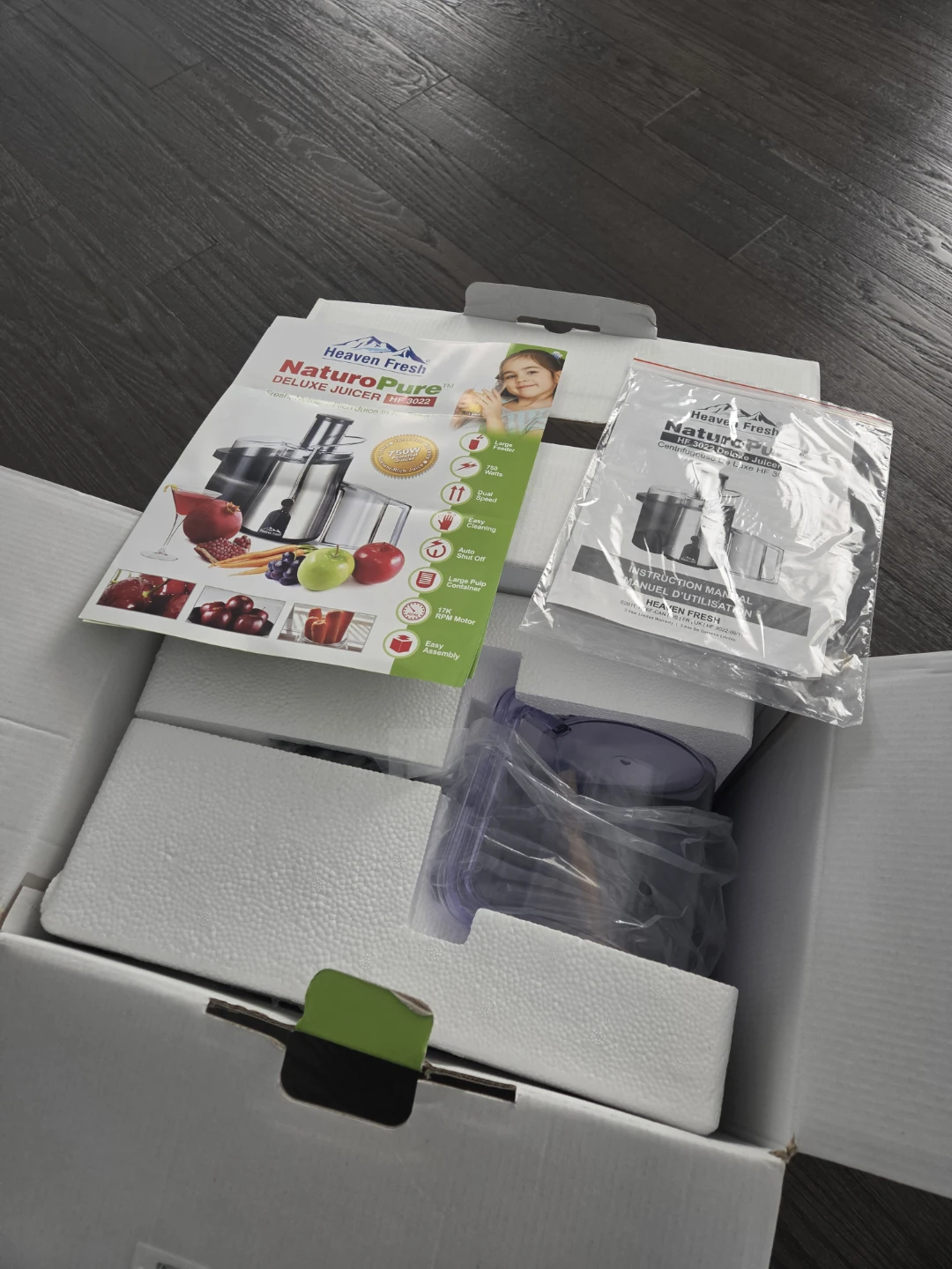 Heaven Fresh NaturoPure Deluxe Juicer HF 3022 - photo 2