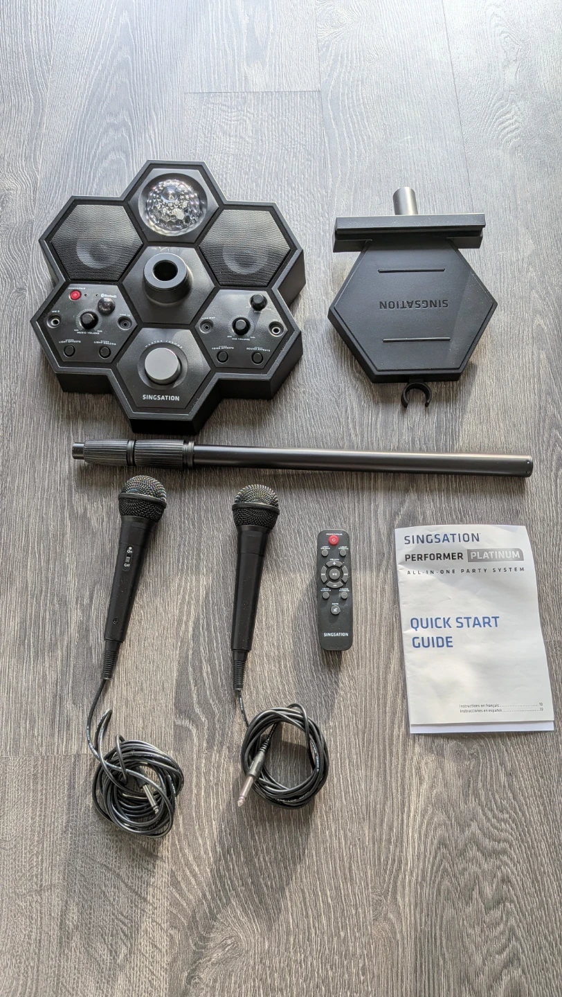 Singsation Performer Platinum Karaoke System + Carrying Bag