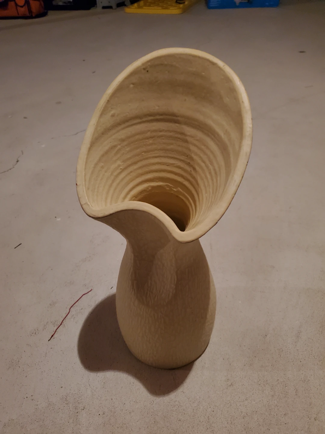Decorative Cream Ceramic Vase