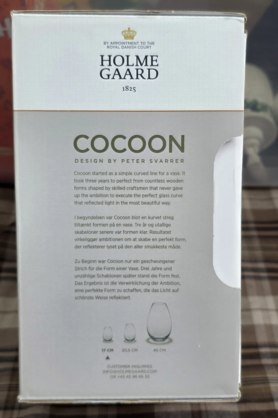 Holme Gaard Cocoon Vase - 17cm - photo 4