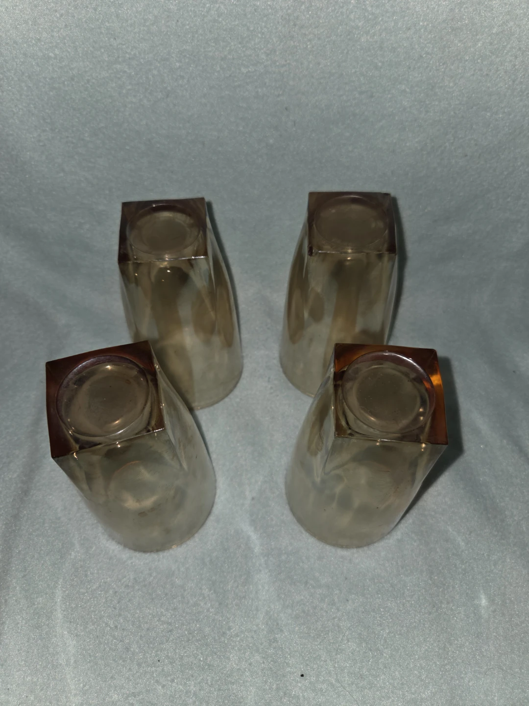 Set of 4 Amber Glass Tumblers - photo 3