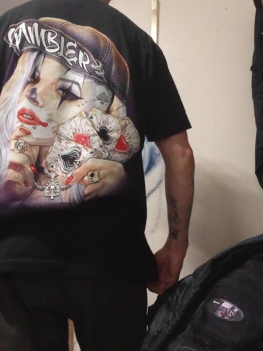 Gambler Graphic Black T-Shirt - photo 2