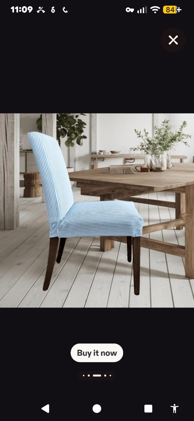 6 IKEA Hendrikdal Dining Chair Slipcovers - photo 4