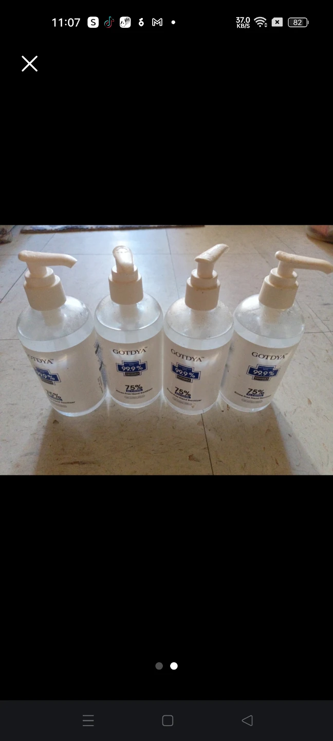 4 Bottles of Gotdya Hand Sanitizer