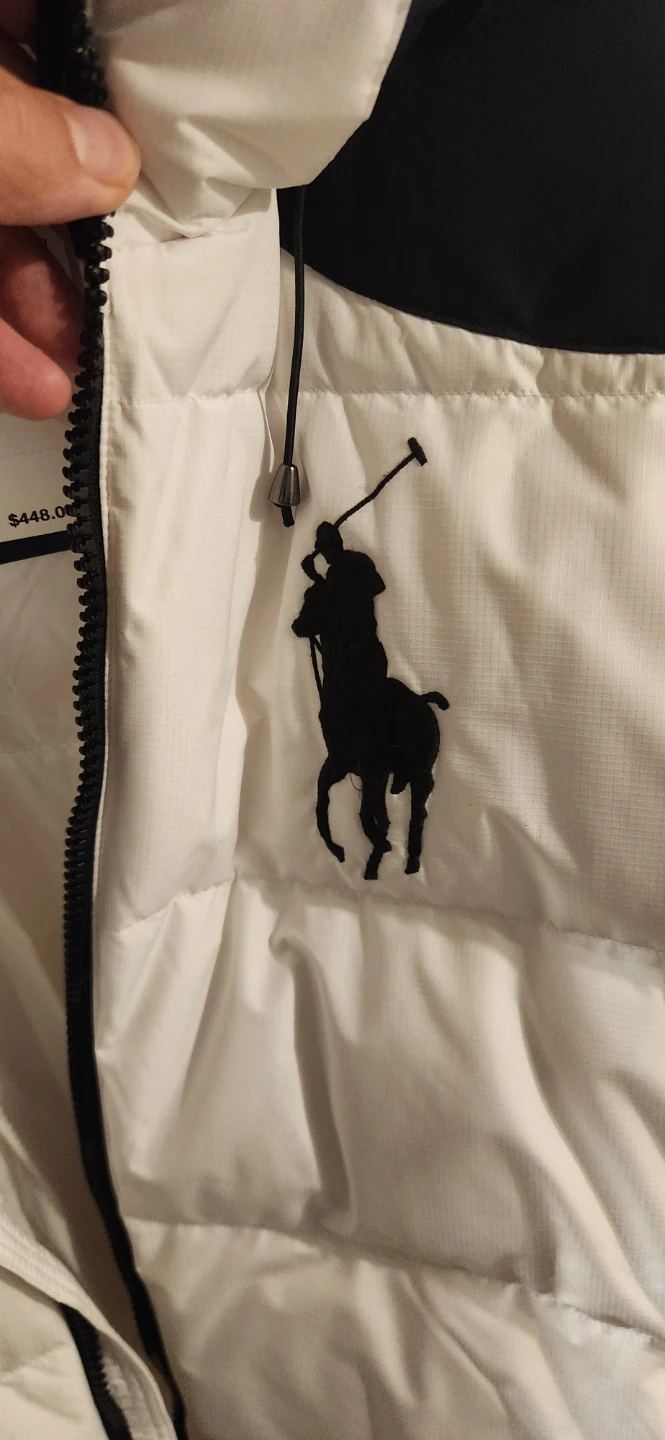 Polo Ralph Lauren Puffer Jacket Black and White - photo 2