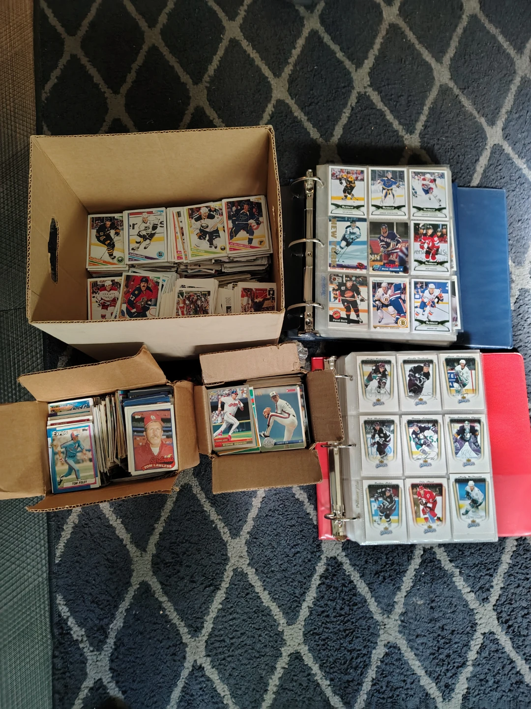 5 lots 3500+ sports cards