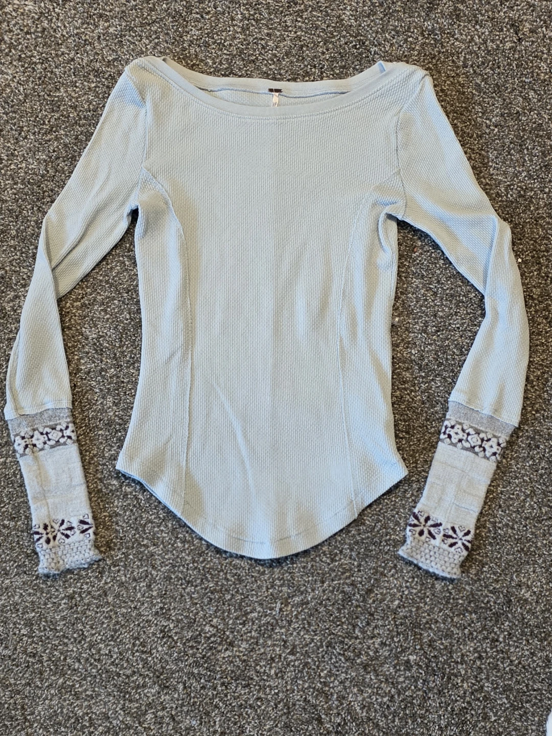 Free People Thermal Long Sleeve Top Sz Small