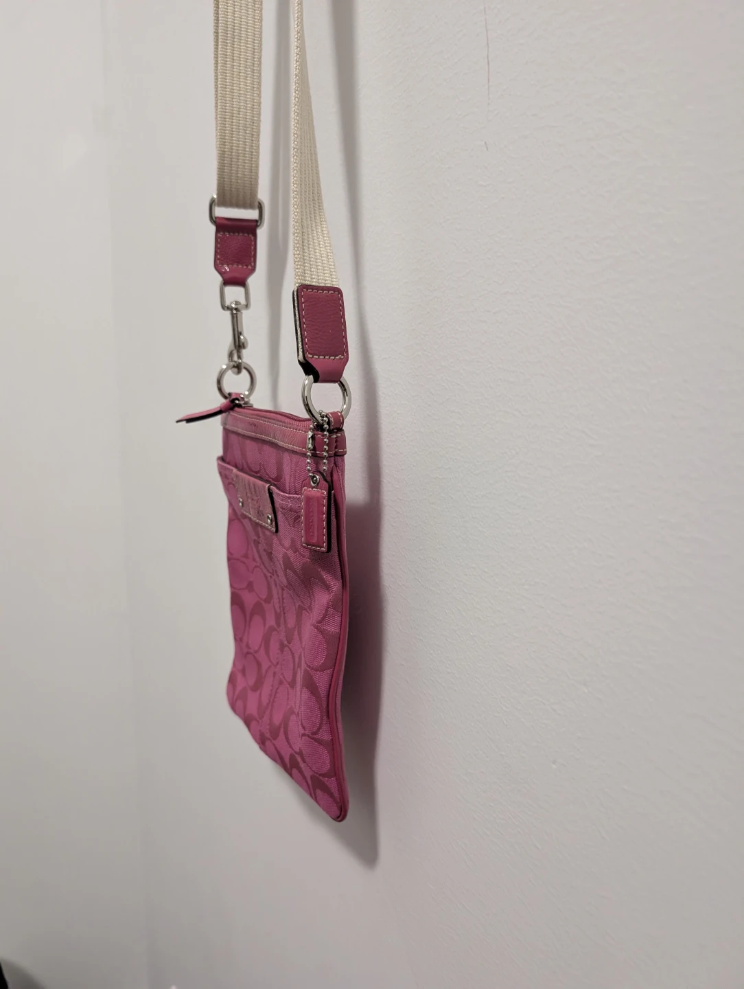 Pink Coach Signature Crossbody Bag - photo 4
