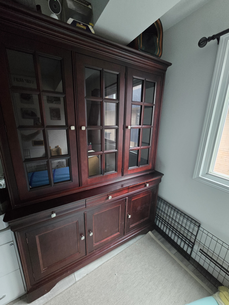 HPL Shermag Wood Hutch and Buffet