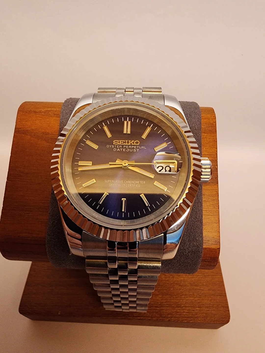 Seiko - Custom Datejust Watch NH35 Automatic Movement - photo 3