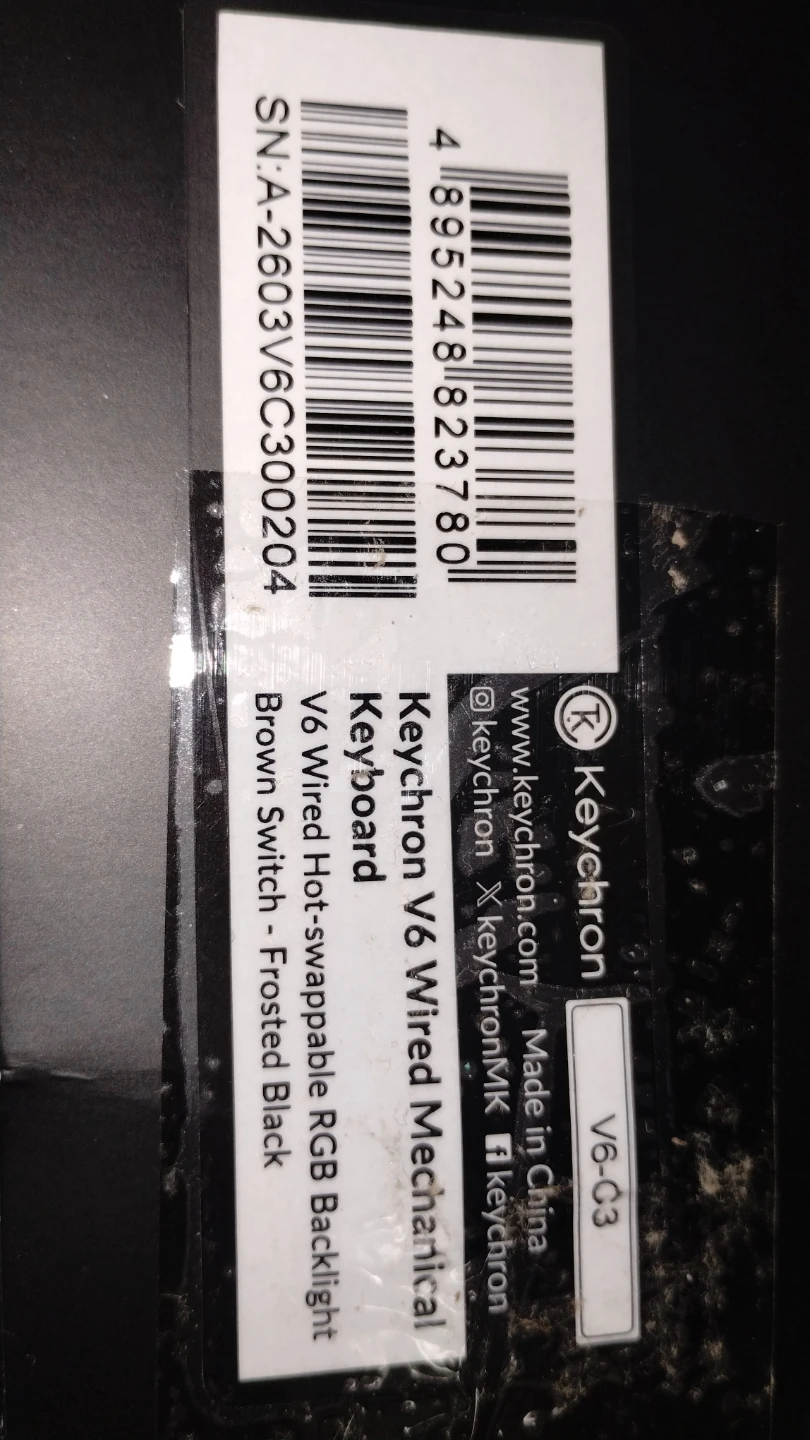 Keychron V6 Wired Mechanical Keyboard Brown Switch - photo 3