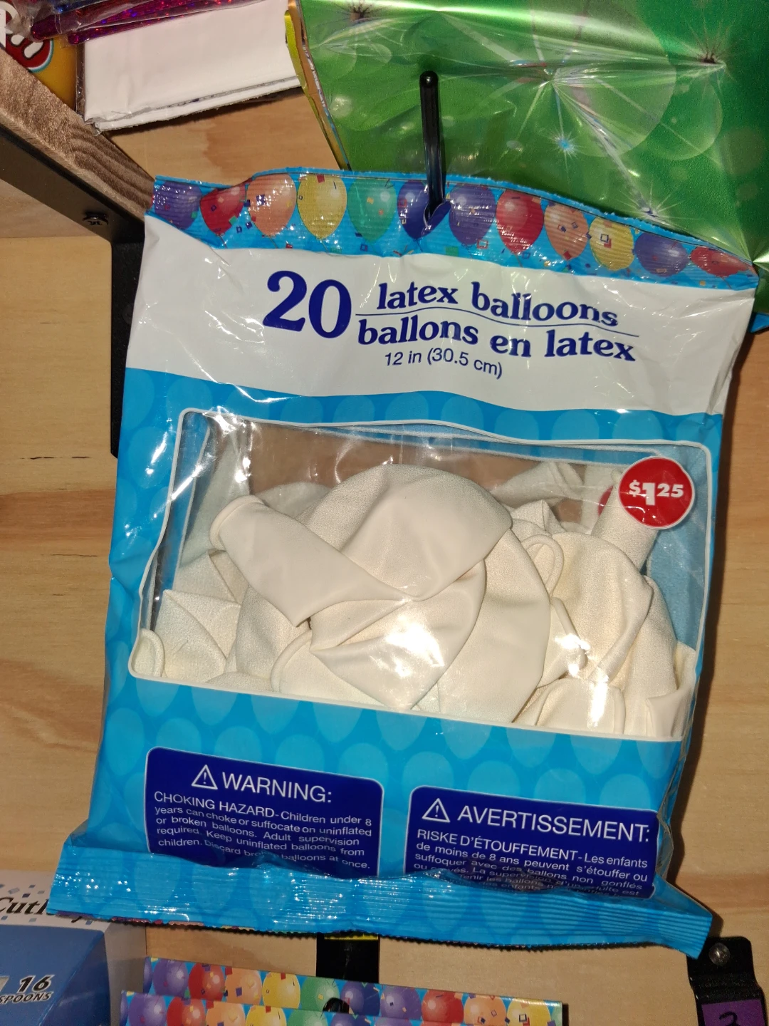 20 Count White Latex Balloons 12 Inch