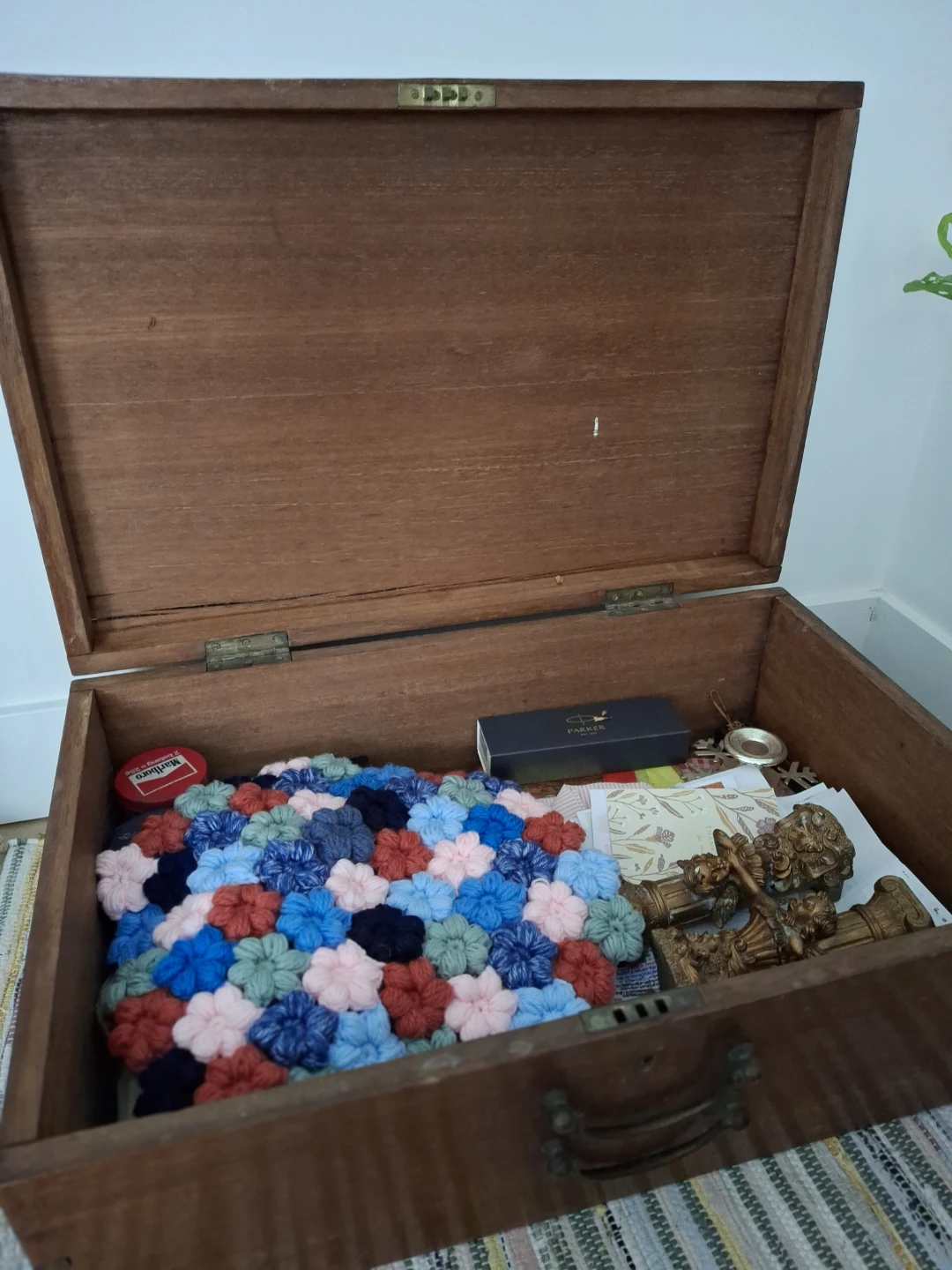 Vintage Wooden Storage Chest - photo 5