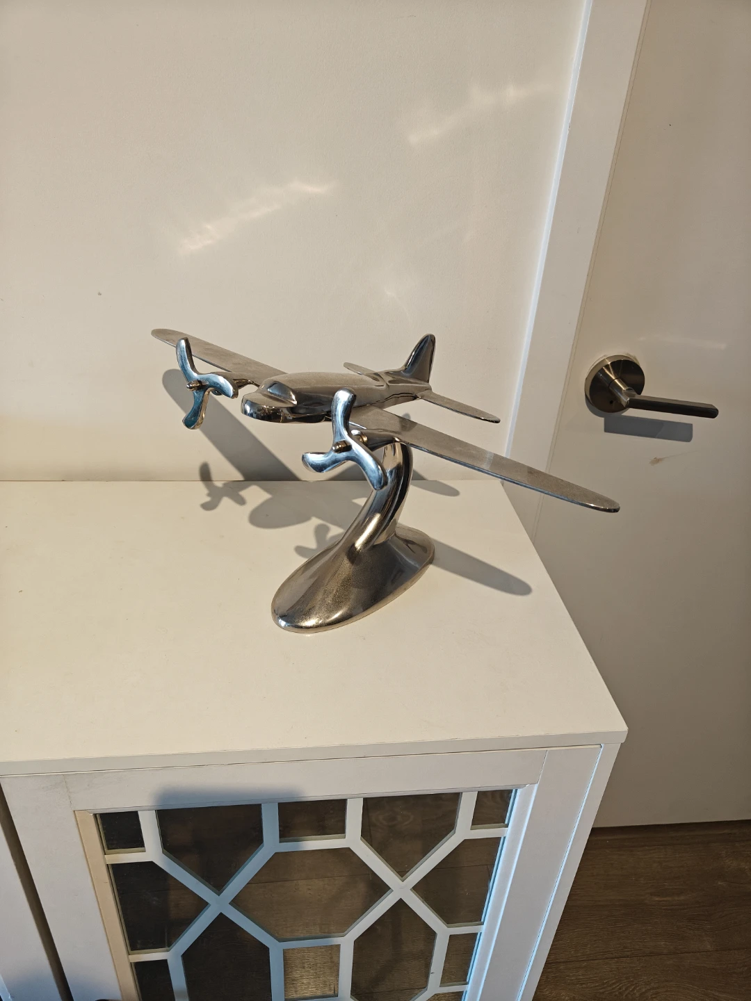 Vintage Style Metal Airplane Model - photo 3