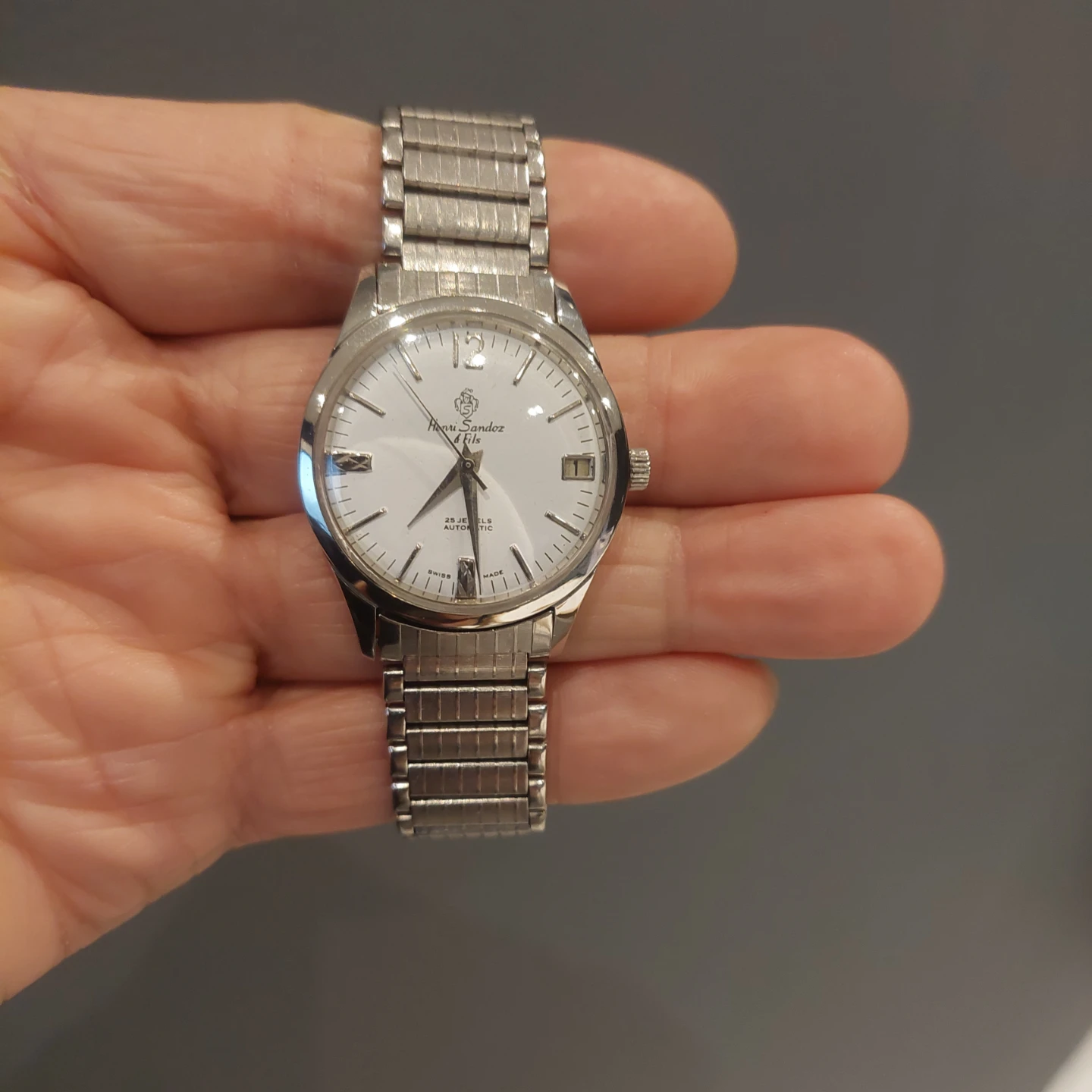 Vintage 1970s Sandoz automatic watch