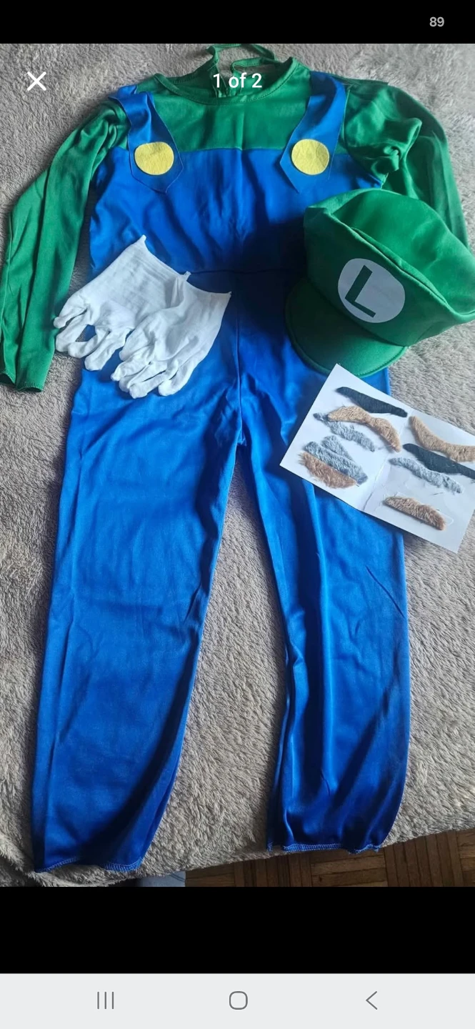 Luigi Costume Set kids 7