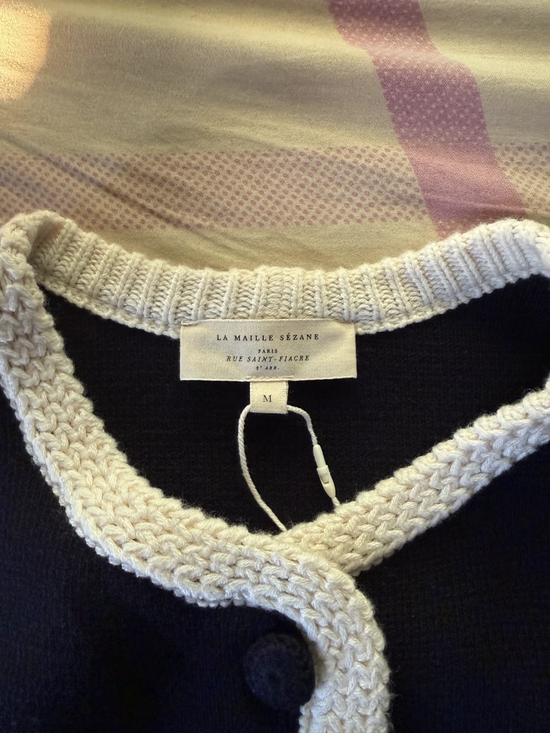 Sezane Navy Cardigan - photo 3