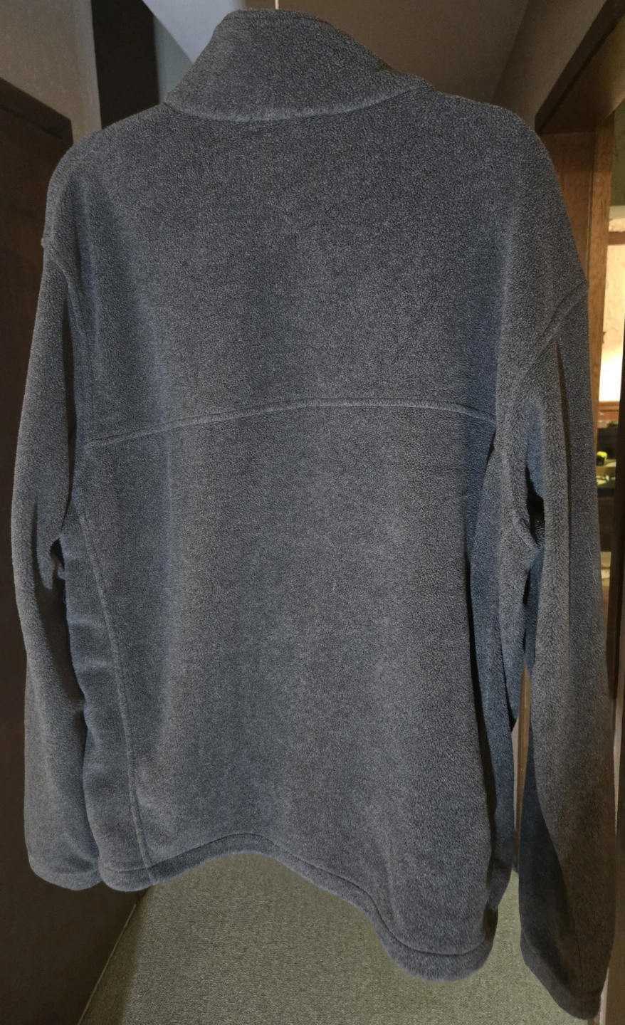 Columbia XLARGE Men's Full Zip Fleece Jacket.  Light blue/gray. - photo 3