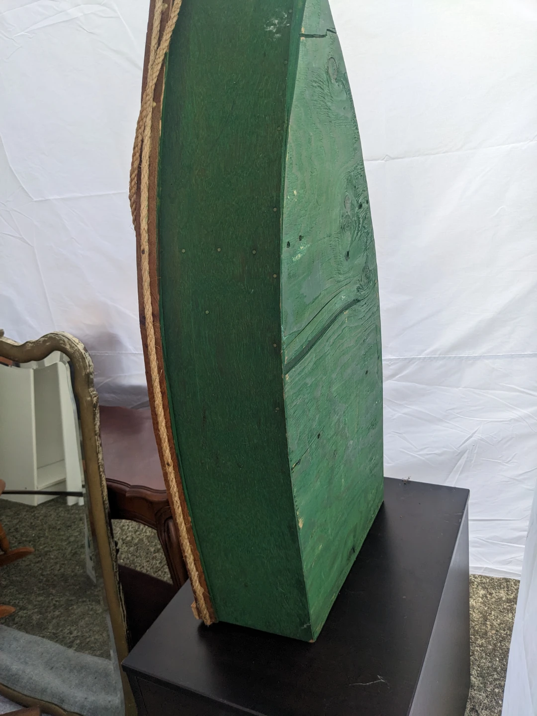 Rustic Decorative Wooden Boat Shelf - photo 4