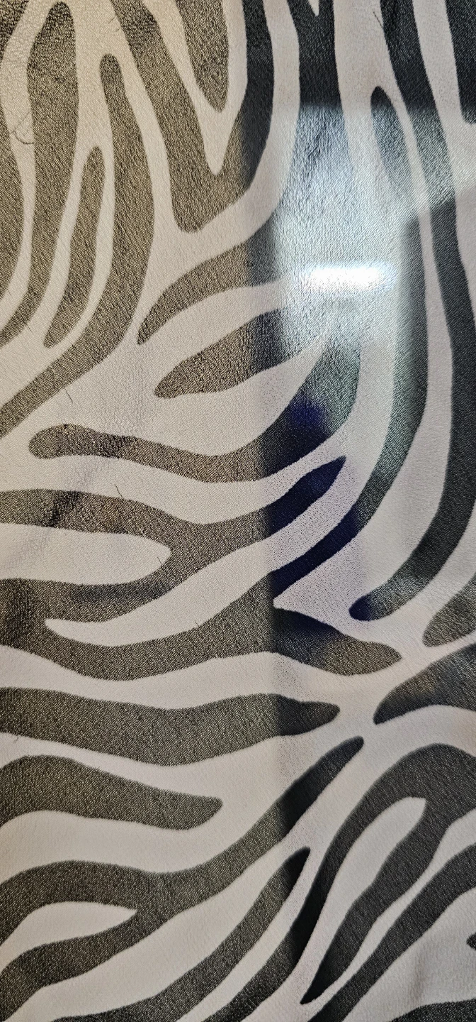 Zebra Print Tie-Neck Blouse - photo 3
