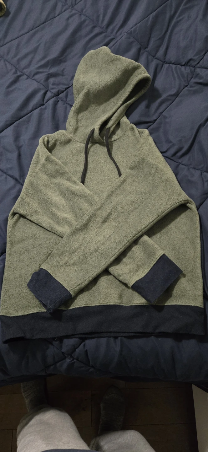 Olive Green Fleece Hoodie