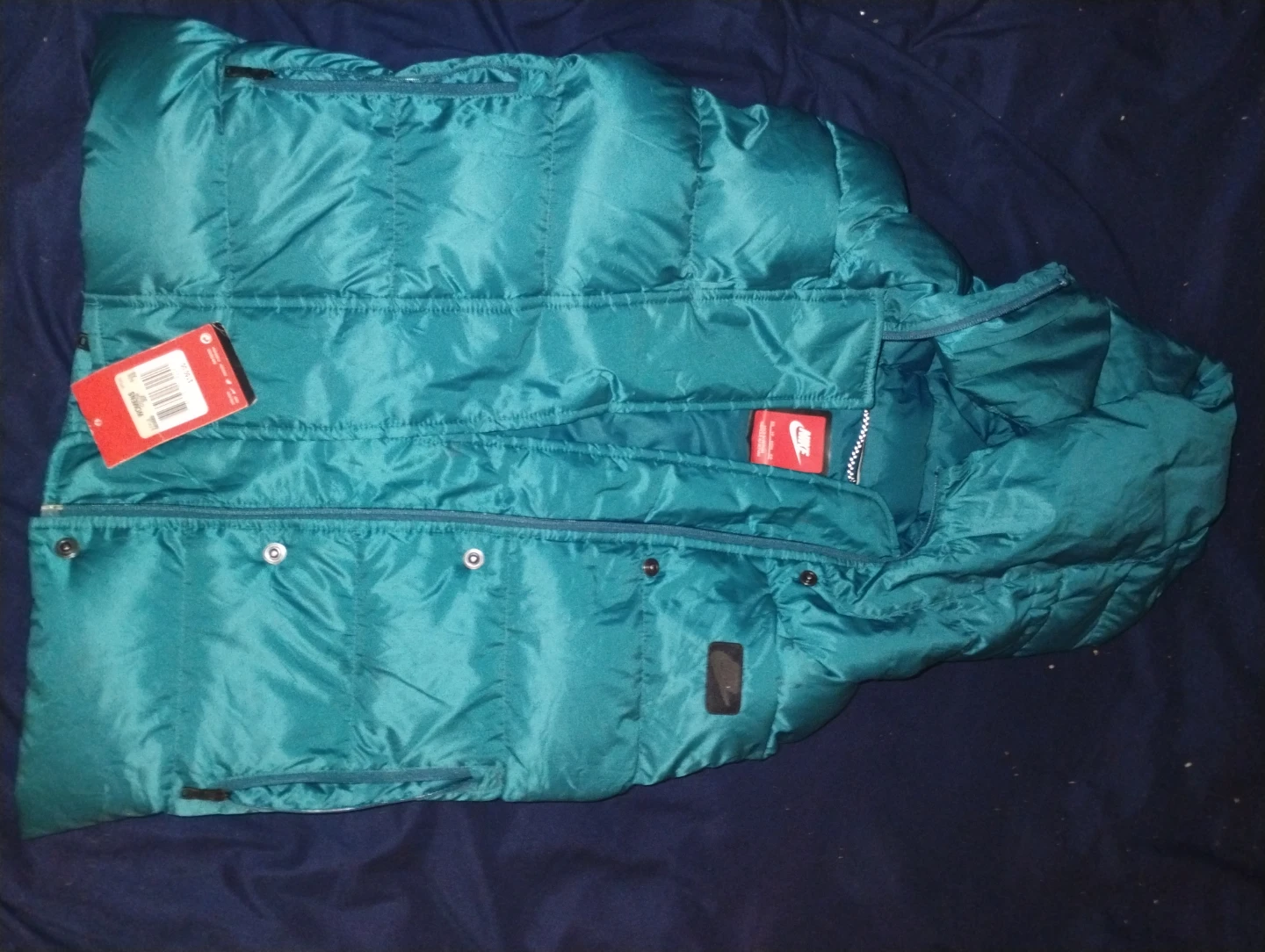 New Nike Women's Puffer Vest Teal Size XS