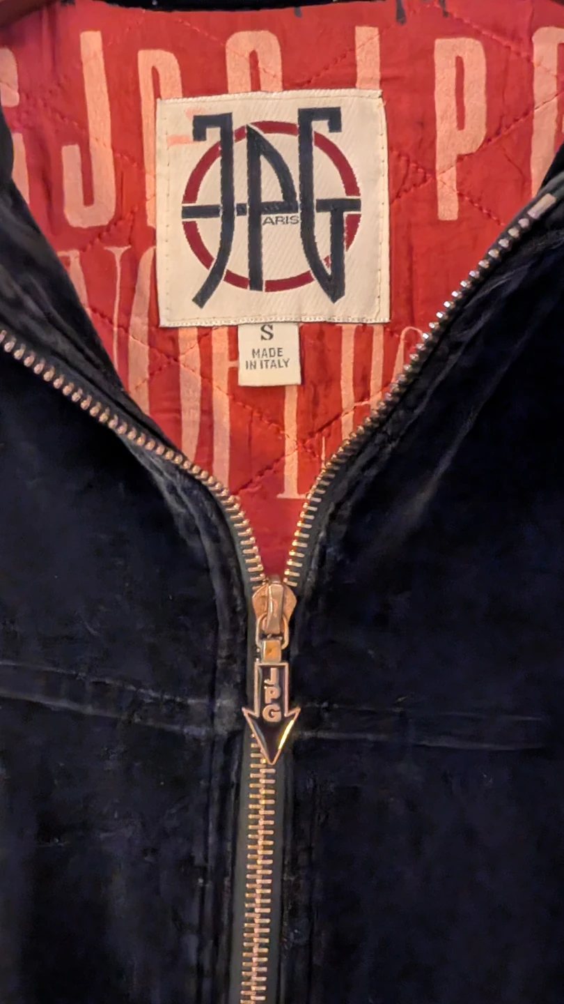 JPG Jean Paul Gaultier Black Velvet Jacket - photo 2