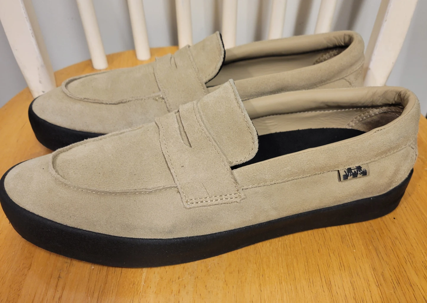 Vans Skate men's Loafer Suede Beige Black Casual Sneakers Sz 11 - photo 2