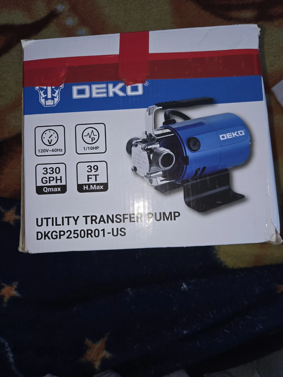 DEKO Utility Transfer Pump DKGP250R01-US