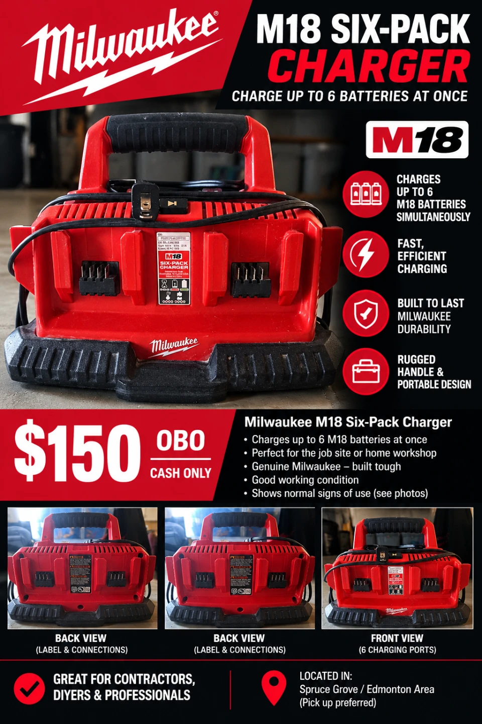 Milwaukee M18 Six-Pack Charger