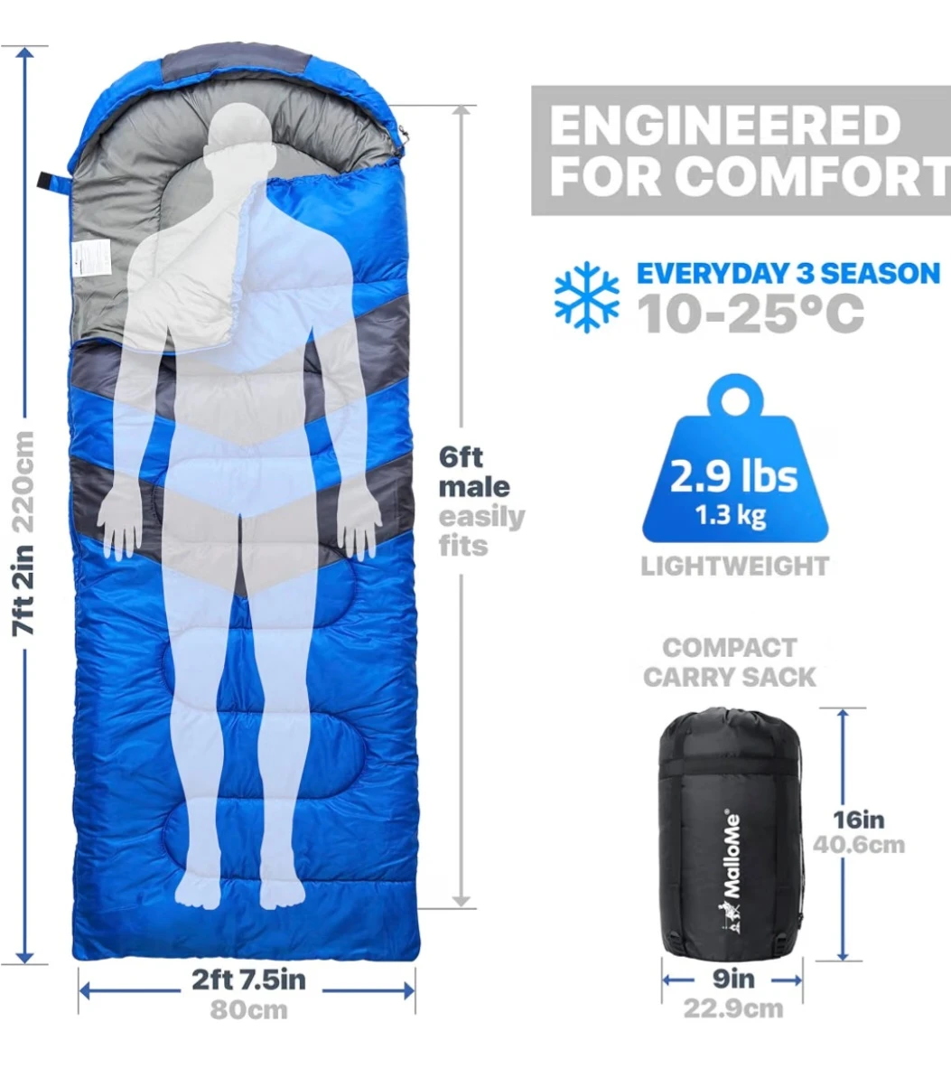 MalloMe 3-Season Sleeping Bag - photo 2