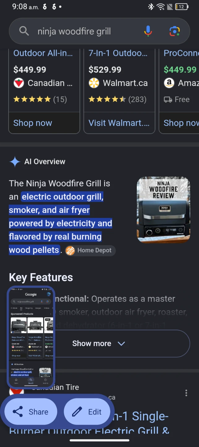 Ninja Woodfire Electric Outdoor Grill - photo 2