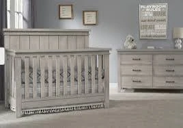 Rustic Grey Convertible Baby Crib - photo 2
