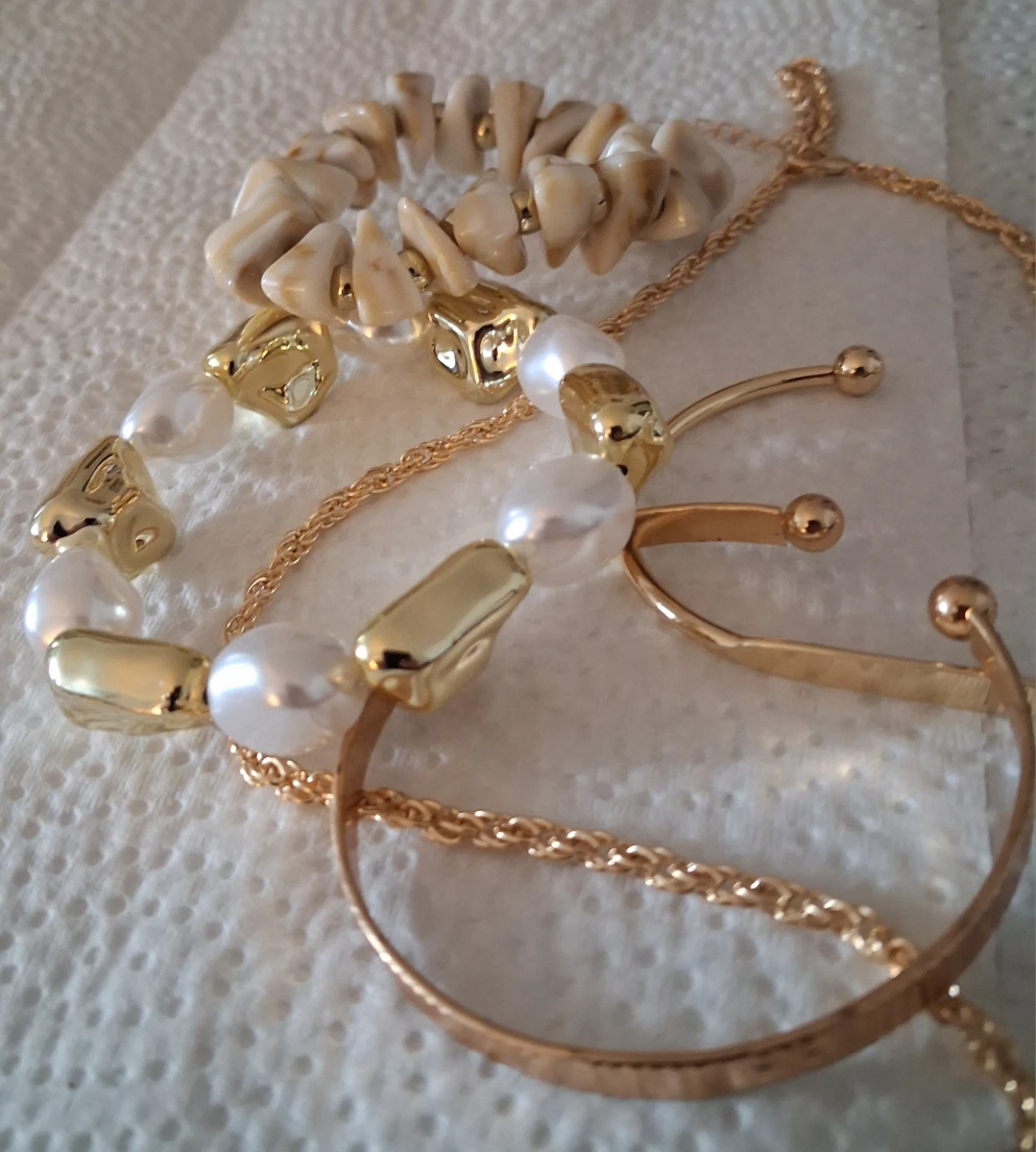 Assorted Gold-Tone Bracelet and Necklace Set - photo 3