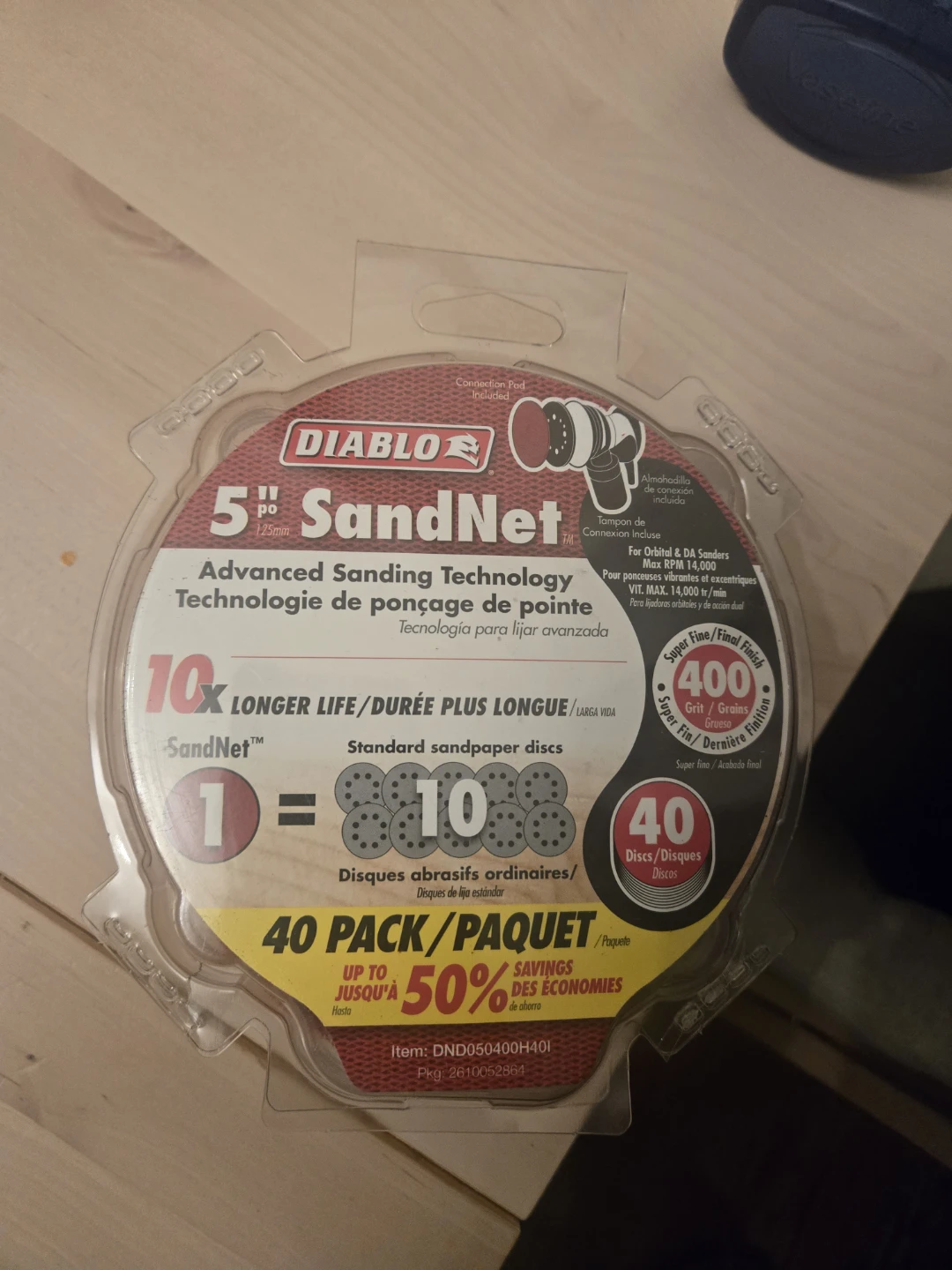 Diablo 5" SandNet Sanding Discs - 400 Grit - photo 3