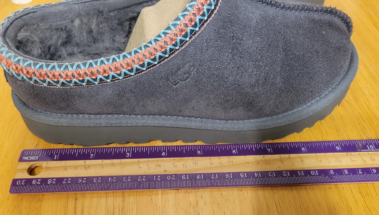 UGG Women's Tasman Slippers Dark Gray Suede Size 6 / NEW - photo 5