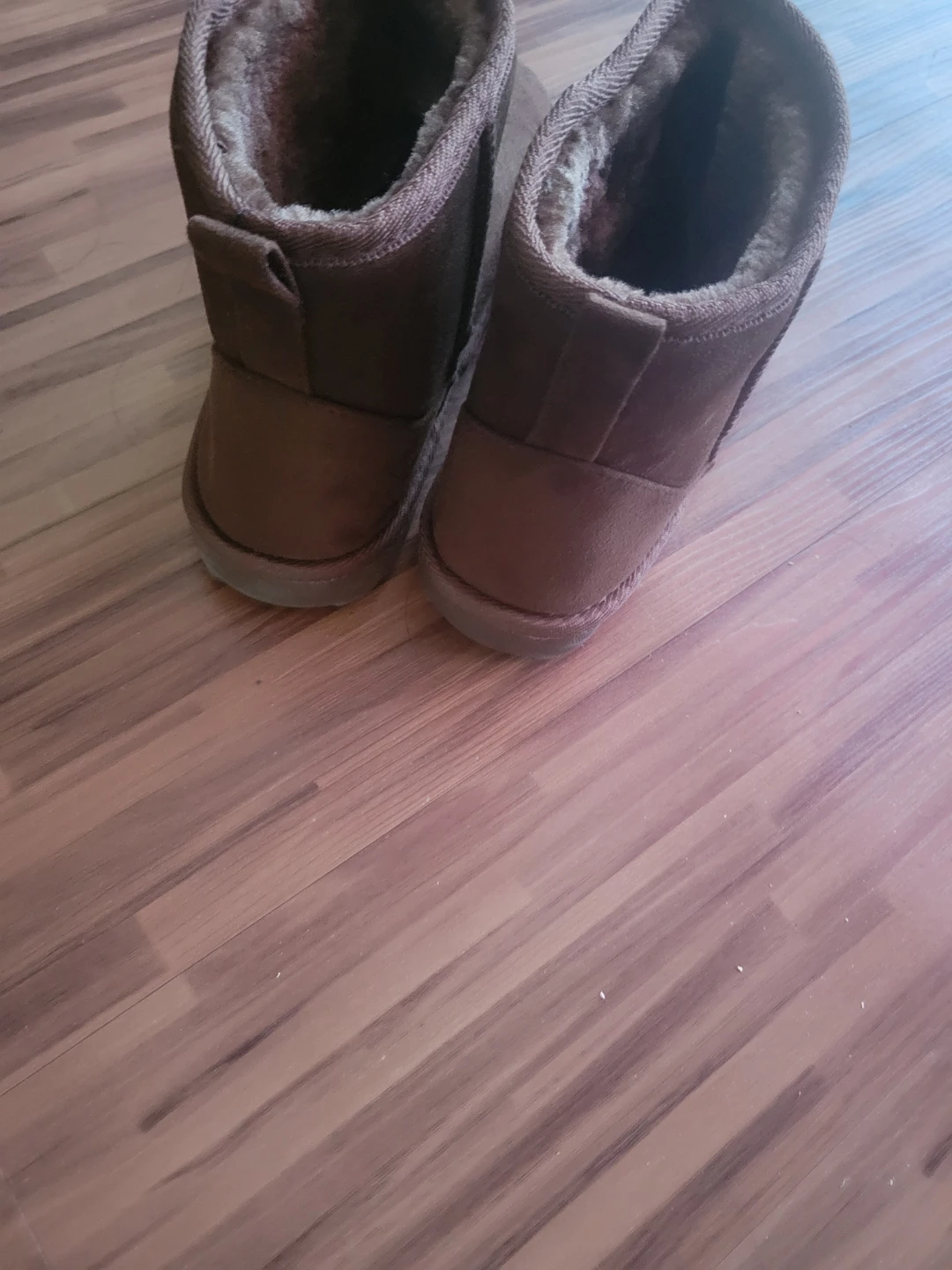 Brown Faux Fur Lined Ankle Boots Size 8 - photo 5