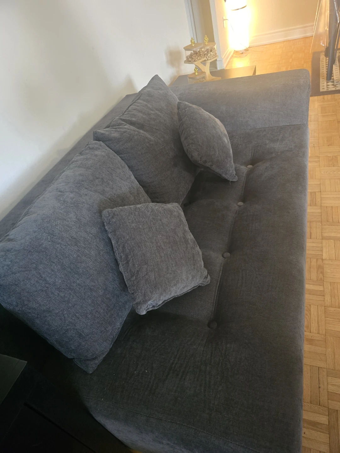 3-Seat Grey Sofa – Great Condition