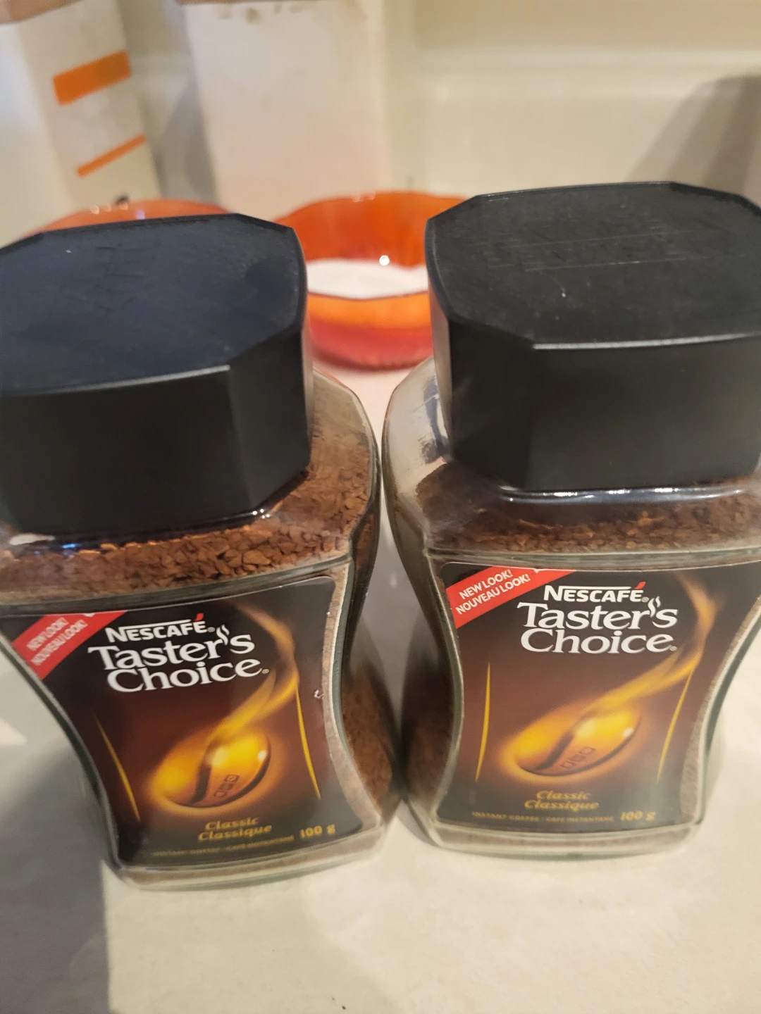 Two Nescafé Taster's Choice Classic Instant Coffee Jars